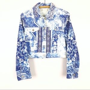 Chico’s beaded cropped jacket